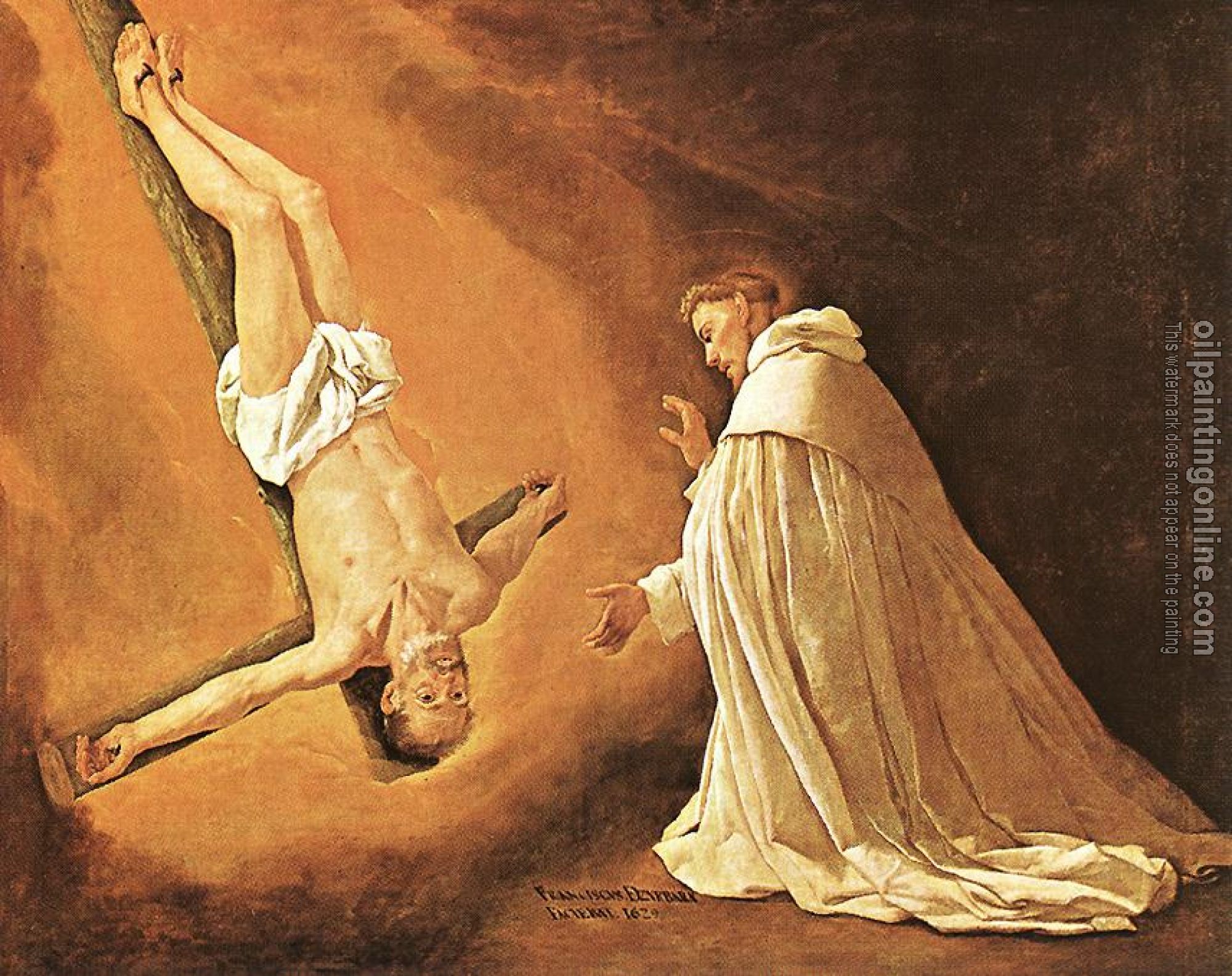 Zurbaran, Francisco de - The Apparition of Apostle St Peter to St Peter of Nolasco